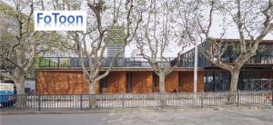 Bureau de conteneurs d'expédition de bibliothèque préfabriquée